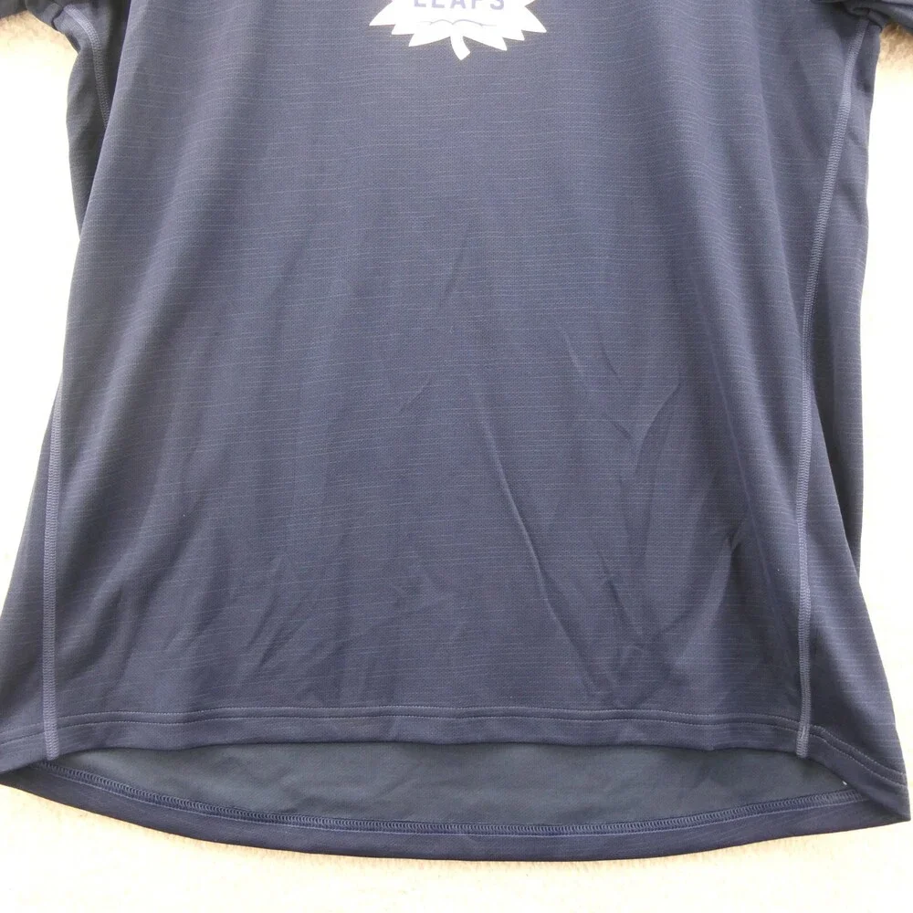 Toronto Maple Leafs Shirt‎ Mens Medium Blue Adidas NHL Ice Hockey Sports Tee New